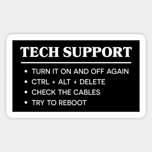 TECH SUPPORT Magnet